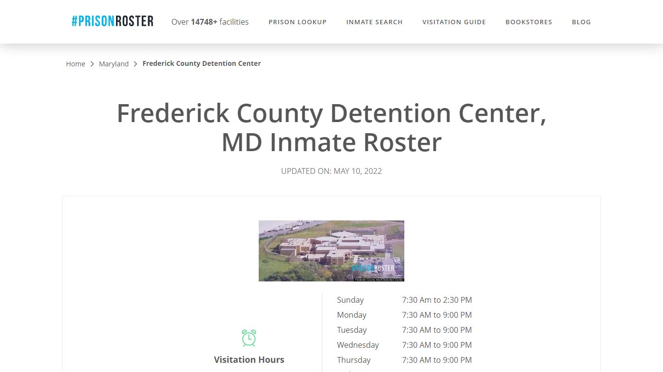 Frederick County Detention Center, MD Inmate Roster